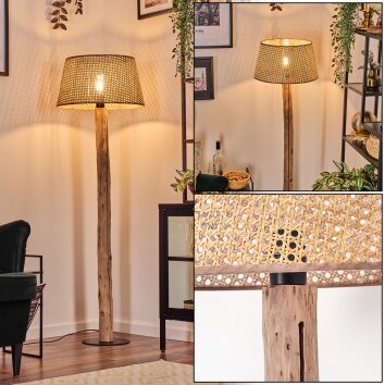 Barcos Lampada da terra Écru, Nero, 1-Luce