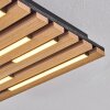 Vorlix Plafoniera LED Aspetto del legno, Nero, 1-Luce