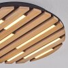 Vorlix Plafoniera LED Aspetto del legno, Nero, 1-Luce