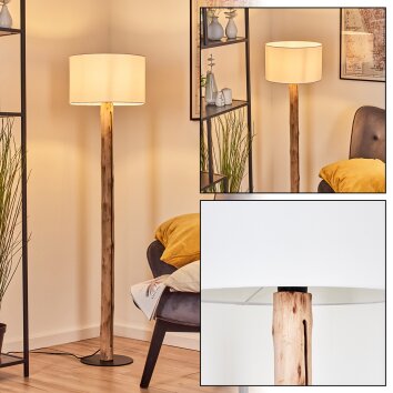 Bassagoda Lampada da terra Écru, Nero, 1-Luce