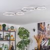Firon Plafoniera LED Argento, 1-Luce