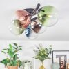 Chehalis Plafoniera, Lampada a sfera Blu, Cromo, Verde, Chiaro, Ramato, Grigio fumo, 5-Luci