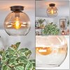 Koyoto Plafoniera, Lampada a sfera Ambrato, Chiaro, 1-Luce
