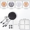 Koyoto Lampadario a sospensione, Lampada a sfera, Lampada a sospensione 30 cm Ambrato, Chiaro, Grigio fumo, 4-Luci