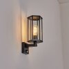 Monfanim Lampada da parete per esterno, Applique Nero, 1-Luce, Sensori di movimento