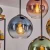 Koyoto Lampadario a sospensione, Lampada a sfera, Lampada a sospensione Blu, Oro, Verde, Chiaro, Ramato, 4-Luci