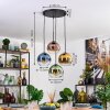Koyoto Lampadario a sospensione, Lampada a sfera, Lampada a sospensione Blu, Oro, Verde, Chiaro, Ramato, 4-Luci