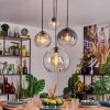 Koyoto Lampadario a sospensione, Lampada a sfera, Lampada a sospensione Ambrato, Chiaro, Grigio fumo, 4-Luci