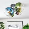 Gastor Plafoniera, Lampada a sfera Blu, Cromo, Verde, Chiaro, Grigio fumo, 4-Luci
