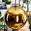 Koyoto Lampadario a sospensione, Lampada a sfera, Lampada a sospensione Oro, 1-Luce