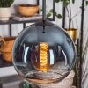 Koyoto Lampadario a sospensione, Lampada a sfera, Lampada a sospensione Blu, Chiaro, 1-Luce