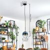 Koyoto Lampadario a sospensione, Lampada a sfera, Lampada a sospensione Blu, Chiaro, 1-Luce