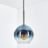 Koyoto Lampadario a sospensione, Lampada a sfera, Lampada a sospensione Blu, Chiaro, 1-Luce