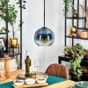 Koyoto Lampadario a sospensione, Lampada a sfera, Lampada a sospensione Blu, Chiaro, 1-Luce