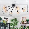 Koyoto Plafoniera, Lampada a sfera 77.5 cm Ambrato, Chiaro, 6-Luci