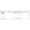 Illuminazione Osram Spot Plafoniera, Faretto da soffitto LED Aspetto del legno, Nero, 2-Luci