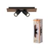 Illuminazione Osram Spot Plafoniera LED Aspetto del legno, Nero, 2-Luci