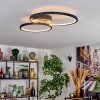Modrix Plafoniera LED Cromo, Nero, 1-Luce