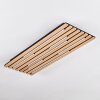 Vorlix Plafoniera LED Aspetto del legno, Nero, 1-Luce
