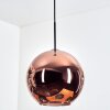 Koyoto Lampadario a sospensione, Lampada a sfera, Lampada a sospensione Ramato, 1-Luce