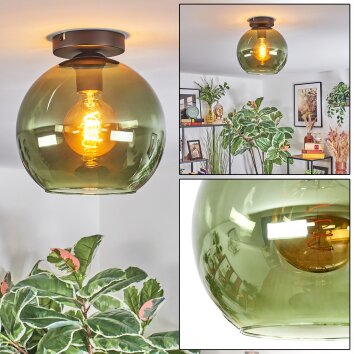 Koyoto Plafoniera, Lampada a sfera Verde, 1-Luce