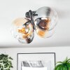 Gastor Plafoniera, Lampada a sfera Ambrato, Chiaro, Grigio fumo, 4-Luci