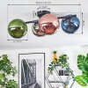 Gastor Plafoniera, Lampada a sfera Blu, Cromo, Verde, Ramato, Grigio fumo, 4-Luci