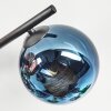 Gastor Plafoniera, Lampada a sfera Blu, Cromo, Verde, Ramato, Grigio fumo, 4-Luci