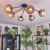 Koyoto Plafoniera, Lampada a sfera 77.5 cm Chiaro, Grigio fumo, 6-Luci