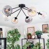 Koyoto Plafoniera, Lampada a sfera 77.5 cm Ambrato, Chiaro, Grigio fumo, 6-Luci
