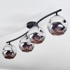 Ripoll Plafoniera, Lampada a sfera Cromo, Grigio fumo, 4-Luci