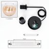 Koyoto Lampadario a sospensione, Lampada a sfera, Lampada a sospensione 25 cm Ambrato, Chiaro, 1-Luce