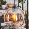 Koyoto Lampadario a sospensione, Lampada a sfera, Lampada a sospensione 25 cm Ambrato, Chiaro, 1-Luce