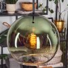 Koyoto Lampadario a sospensione, Lampada a sfera, Lampada a sospensione 25 cm Verde, Chiaro, 1-Luce
