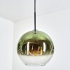 Koyoto Lampadario a sospensione, Lampada a sfera, Lampada a sospensione 30 cm Verde, Chiaro, 1-Luce