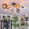 Koyoto Plafoniera, Lampada a sfera 77.5 cm Ambrato, Chiaro, Grigio fumo, 6-Luci