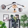 Koyoto Plafoniera, Lampada a sfera 77.5 cm Ambrato, Chiaro, Grigio fumo, 6-Luci