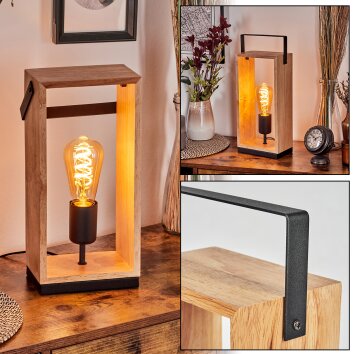 Kabimoi Lampada da tavolo Écru, Nero, 1-Luce