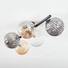 Chehalis Plafoniera, Lampada a sfera Ambrato, Chiaro, Grigio fumo, 5-Luci