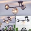 Chehalis Plafoniera, Lampada a sfera Ambrato, Chiaro, Grigio fumo, 3-Luci