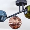 Chehalis Plafoniera, Lampada a sfera Blu, Verde, Ramato, 3-Luci