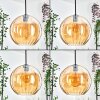 Koyoto Lampadario a sospensione, Lampada a sfera, Lampada a sospensione Ambrato, 1-Luce