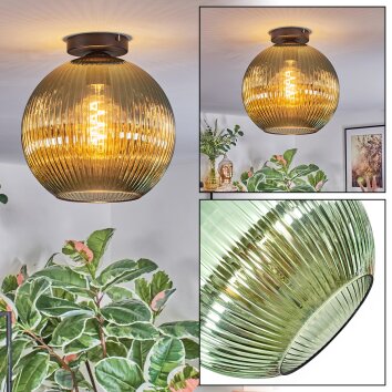 Koyoto Plafoniera, Lampada a sfera 12 cm Verde, 1-Luce