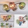 Chehalis Plafoniera, Lampada a sfera Blu, Cromo, Verde, Chiaro, Ramato, Grigio fumo, 5-Luci