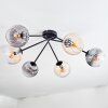 Koyoto Plafoniera, Lampada a sfera 77.5 cm Ambrato, Chiaro, Grigio fumo, 6-Luci