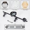 Koyoto Plafoniera, Lampada a sfera Ambrato, Cromo, Chiaro, Grigio fumo, 4-Luci