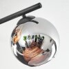 Koyoto Plafoniera, Lampada a sfera Ambrato, Cromo, Grigio fumo, 4-Luci