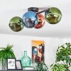 Koyoto Plafoniera, Lampada a sfera Blu, Verde, Ramato, 4-Luci