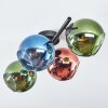 Koyoto Plafoniera, Lampada a sfera Blu, Verde, Ramato, 4-Luci