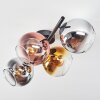 Koyoto Plafoniera, Lampada a sfera Cromo, Oro, Chiaro, Ramato, Grigio fumo, 4-Luci